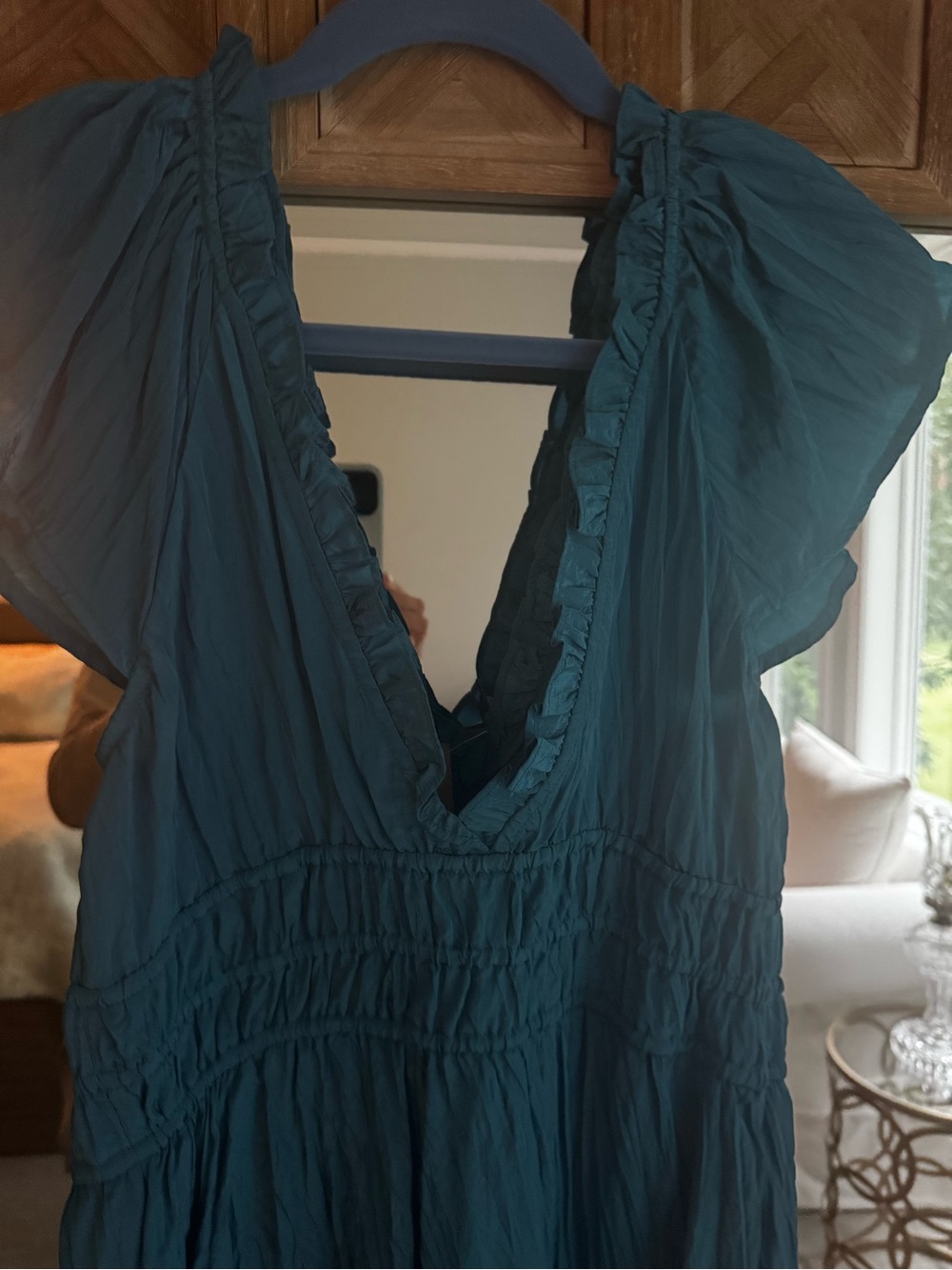 NWT J Crew Teal Maxi Dress